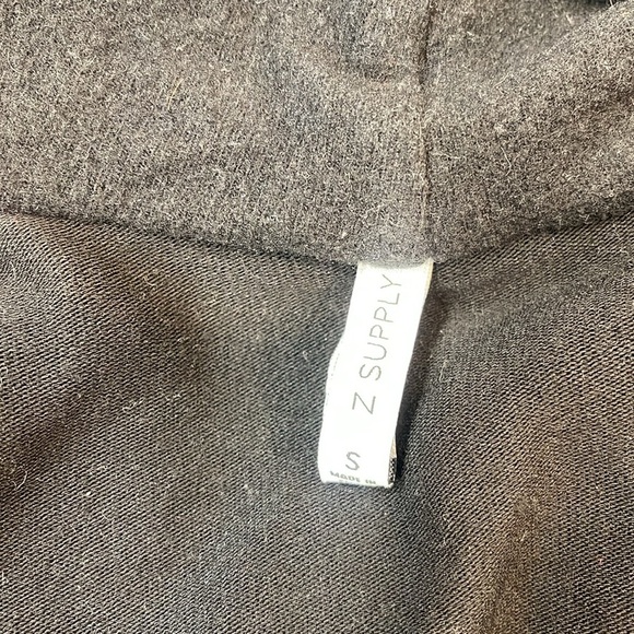 Z supply hooded open cardigan with pockets - Picture 3 of 4